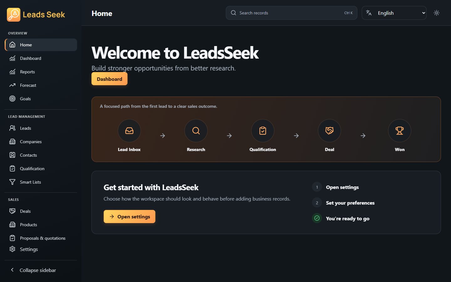 Home · Example workspace