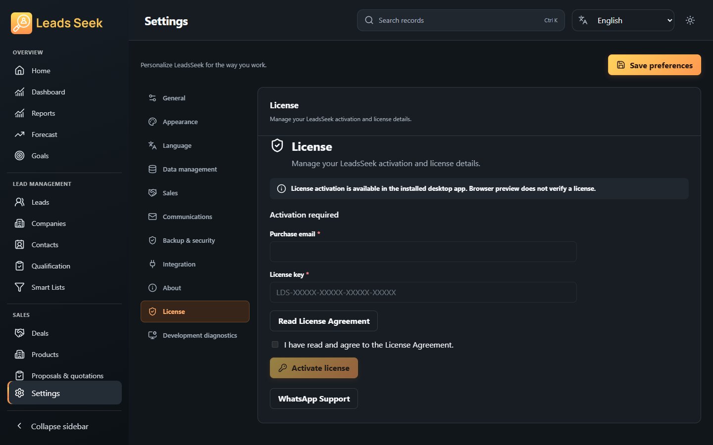License · Example workspace